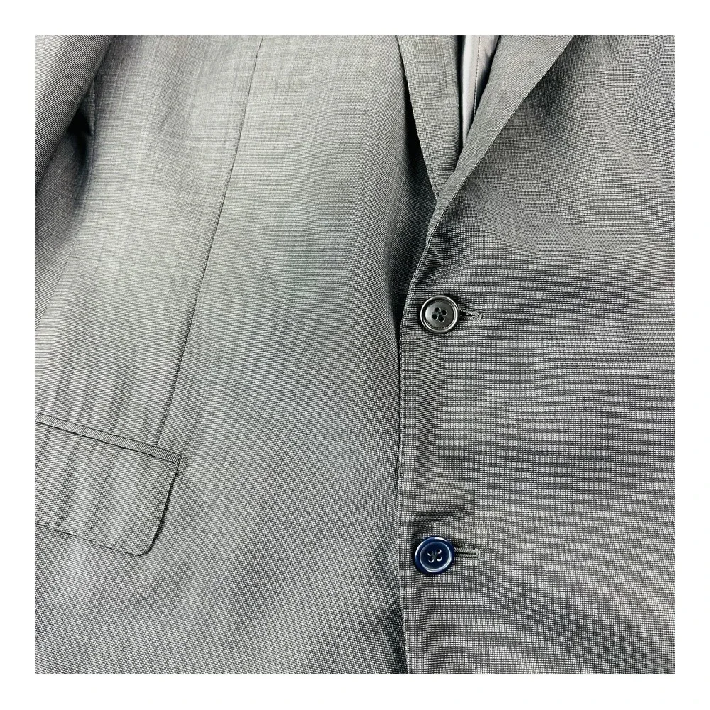 Ermenegildo Zegna Black‎ Multiseason 3 Button 2 Vent Wool Blazer Mens Size 48R